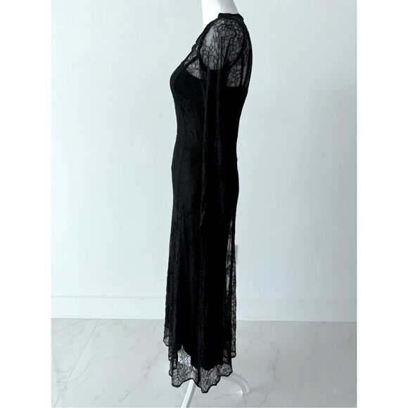 Zara Lace Overlay Maxi Dress Sz XS - Picture 6 of 10